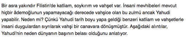 Dikkat Yahudi hep Yahudi’dir…