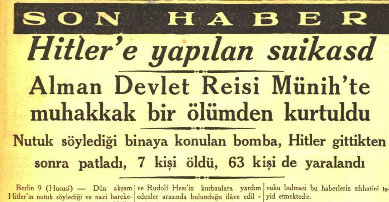“Alman Devlet Reisi Hitler muhakkak bir ölümden kurtuldu” – Serdar Korucu