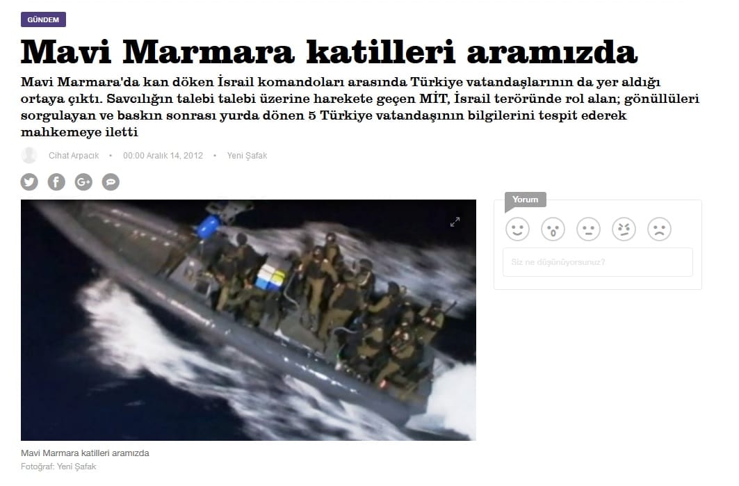 “Mavi Marmara katilleri aramızda” haberleri unutulur mu? – Serdar Korucu