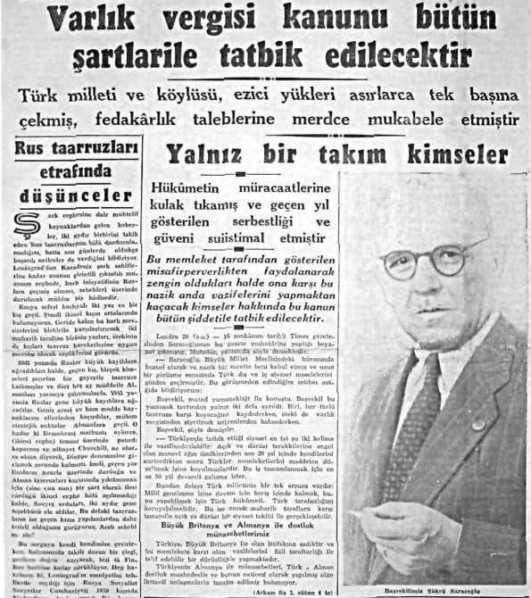 Varlık Vergisi (1942) ya da Sermayenin Türklere Nakli – Hamit Erdem