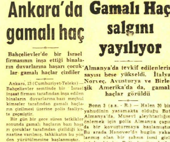 57 Yıl Önce Türkiye’de Duvarlara Çizilen Gamalı Haçlar – Serdar Korucu
