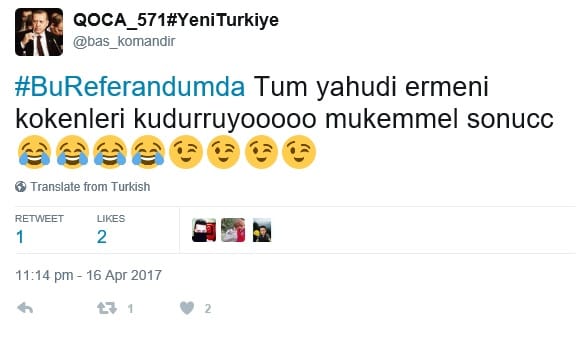 Referandum Sonrası Evetçi ve Hayırcı Antisemit Mesajlar – Serdar Korucu