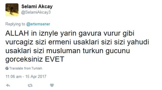 Referandum Öncesi Evetçi ve Hayırcı Antisemit Mesajlar – Serdar Korucu