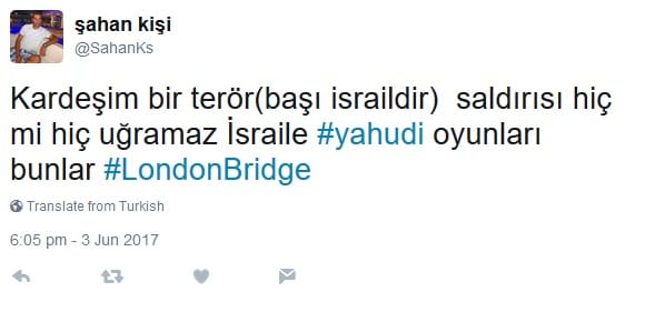 Londra Saldırısı Üzerinden Antisemitizm – Serdar Korucu