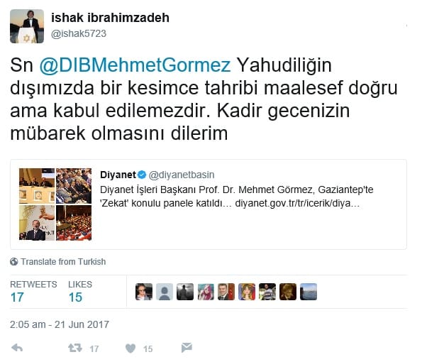 Diyanet İşleri Başkanı’nın “Yahudilik” Açıklamasına Yanıt – Serdar Korucu