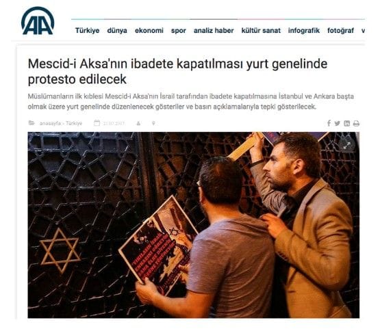 Sinagoga saldırıya AA ve TRT’den teşvik gibi yayın – Sildiler