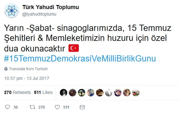 Türk Yahudi Toplumu’nun Duyurusuna Antisemit Mesajlar – Serdar Korucu
