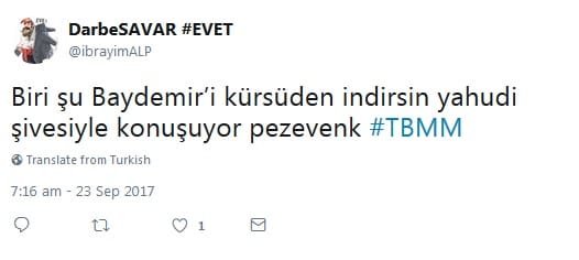 Tezkere Tartışması Üzerinden Antisemit Mesajlar – Serdar Korucu