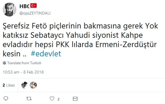 E-Devlet Soyağacı Sorgulaması Üzerinden Antisemit Mesajlar – Serdar Korucu