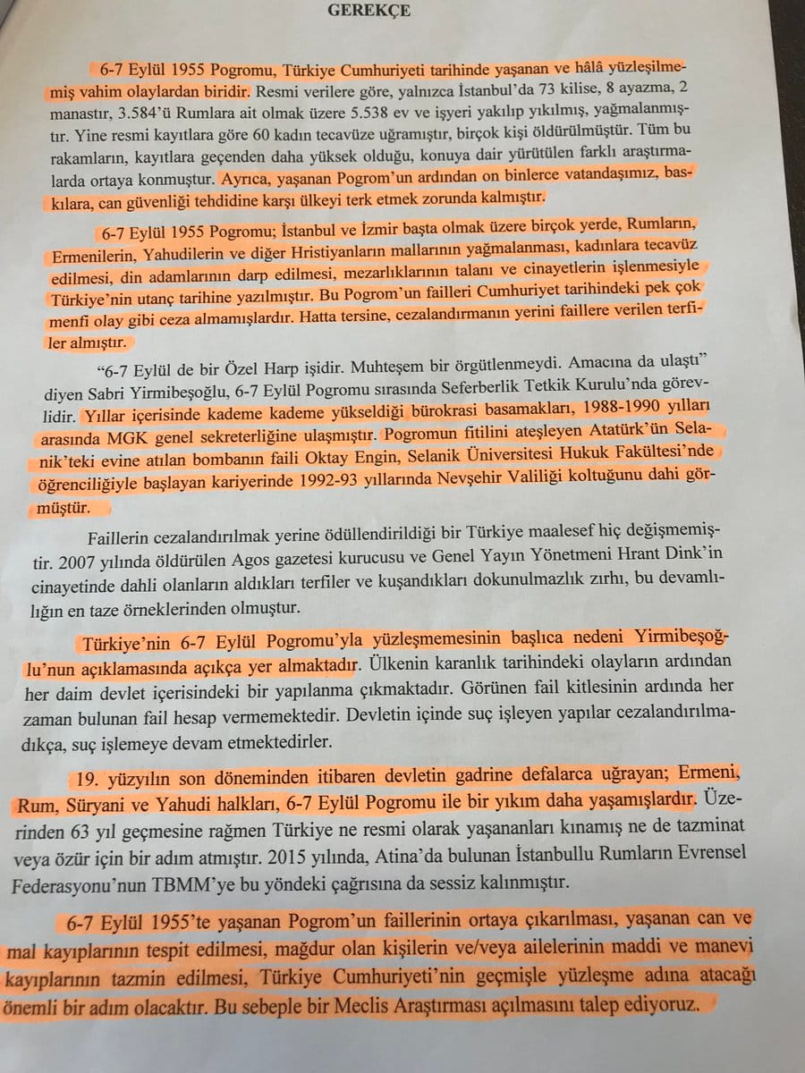 Meclis Başkanı’ndan 6-7 Eylül’e Sansür