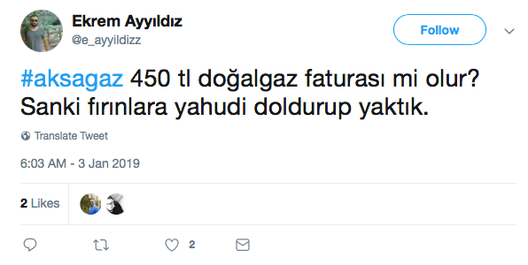 Doğalgaz Enflasyonu Üzerinden Antisemitizm Dalgası – Nesi Altaras