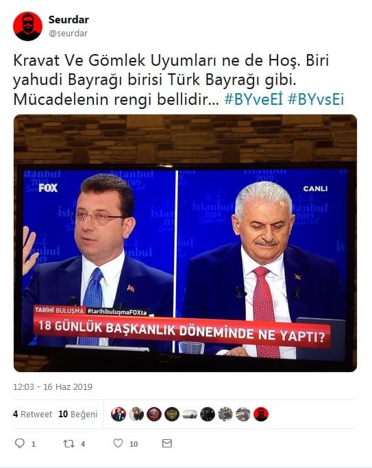 Seçim Ortak Yayını Üzerinden Antisemit Mesajlar – Serdar Korucu