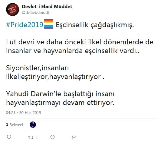 #Pride2019 Üzerinden Antisemit Mesajlar – Serdar Korucu