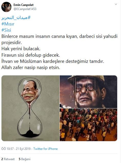 Twitter’da Mısır ve Sisi Protestosu Üzerinden Antisemitizm – Serdar Korucu