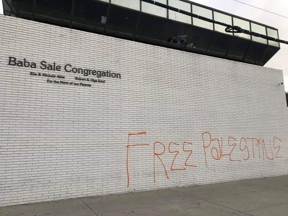 Los Angeles’ta Sinagog’a Vandalizmi