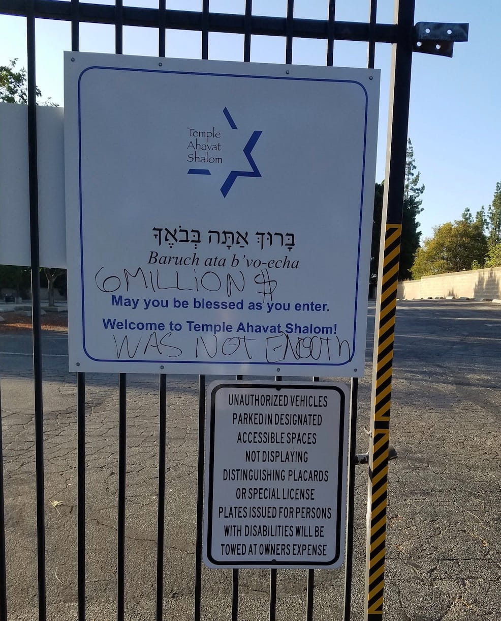 Los Angeles’ta Yine Sinagog Vandalizmi