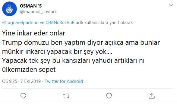 Trump ve Türkiye Mesajları Üzerinden Antisemit Mesajlar – Serdar Korucu