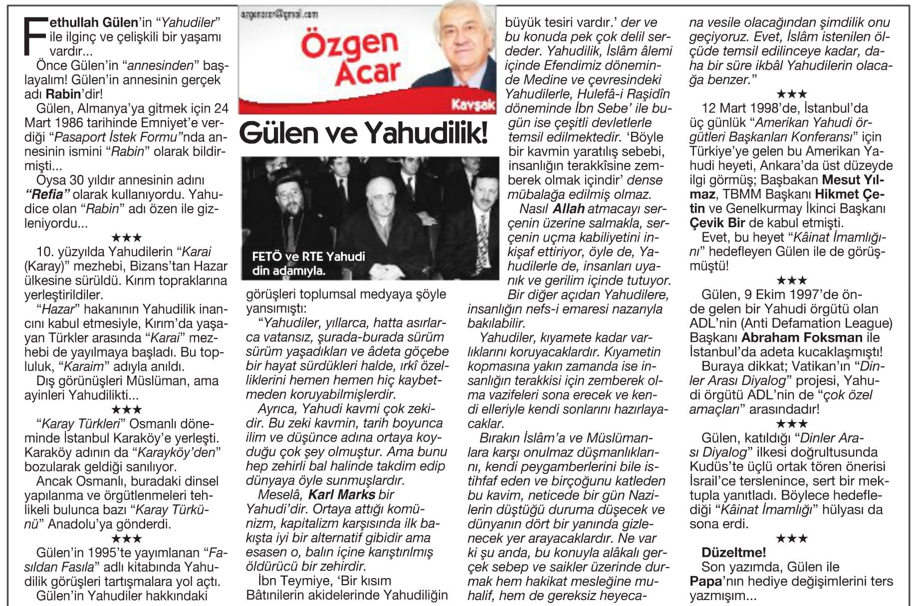 Cumhuriyet’te Antisemit Köşe Yazısı