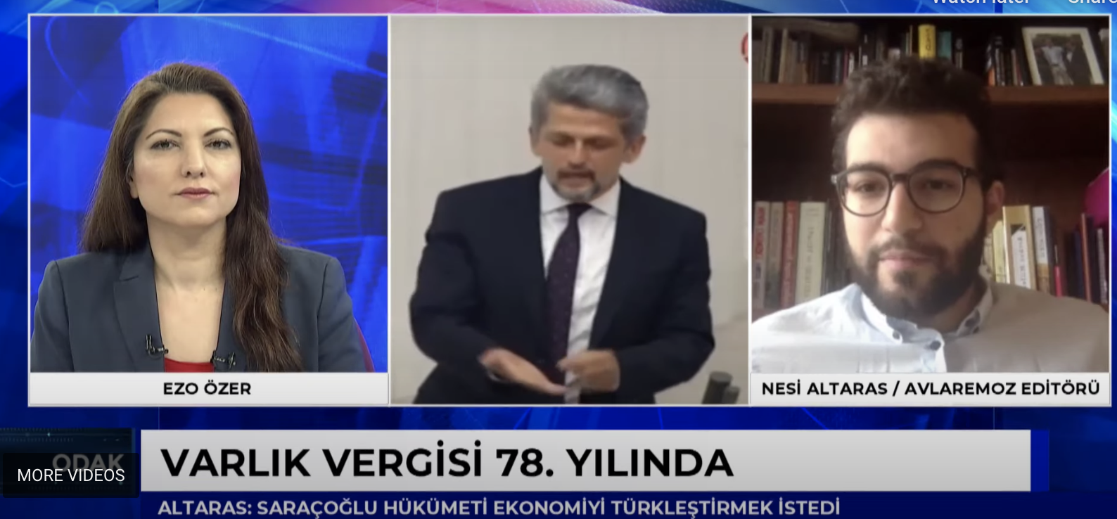Video: Nesi Altaras ArtıTV’de Varlık Vergisi’ni Anlattı