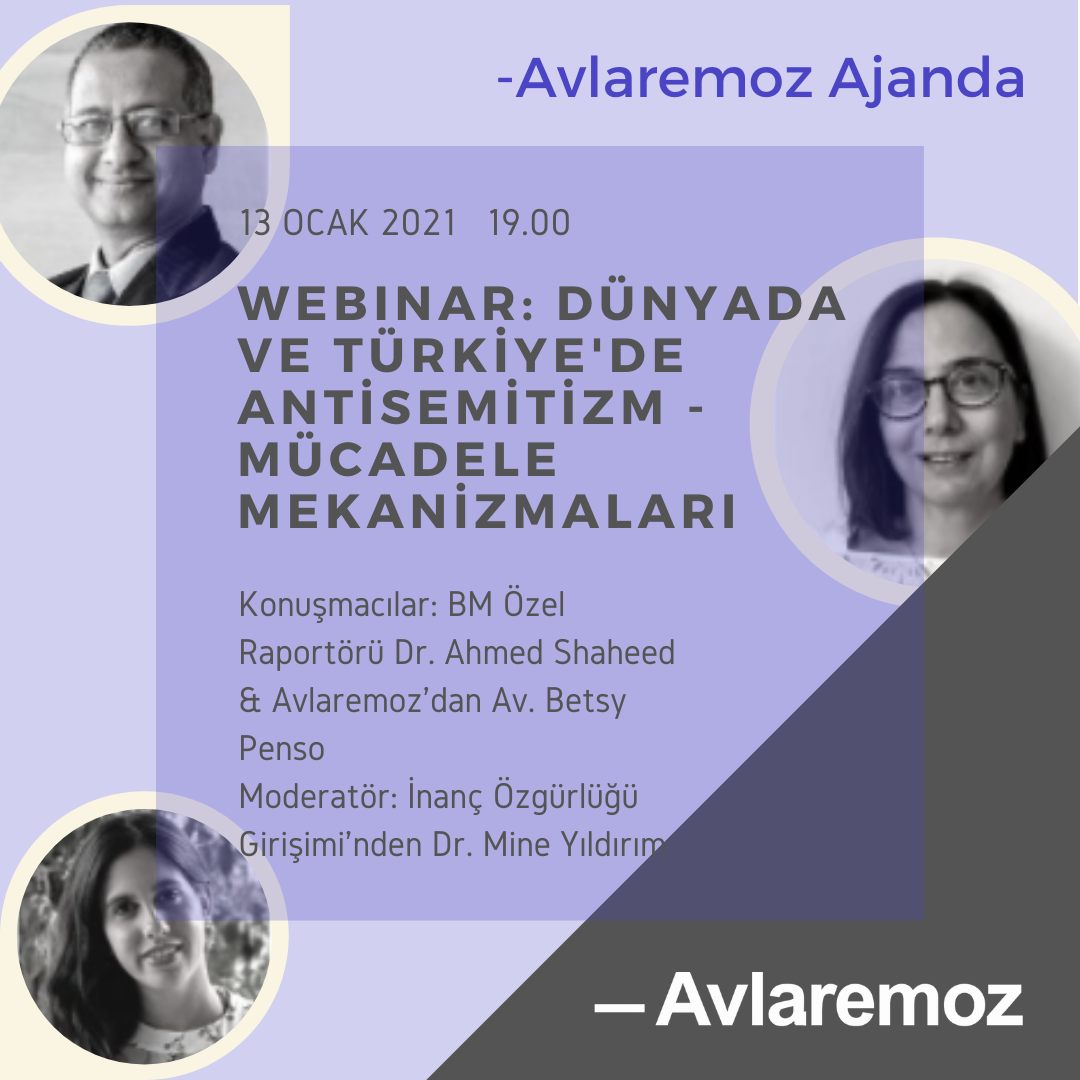 Webinar: Dünyada ve Türkiye’de Antisemitizm – Mücadele Mekanizmaları