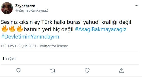 #DevletiminYanındayım ve #AsagiBakmayacagiz Üzerinden Antisemit Mesajlar – Serdar Korucu