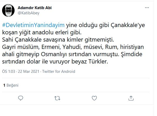 #Dolar Üzerinden Antisemit Mesajlar – Serdar Korucu