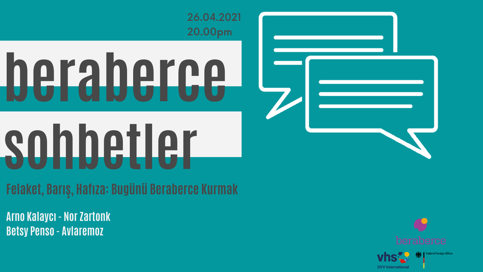 Felaket, Barış, Hafıza: Bugünü Beraberce Kurmak