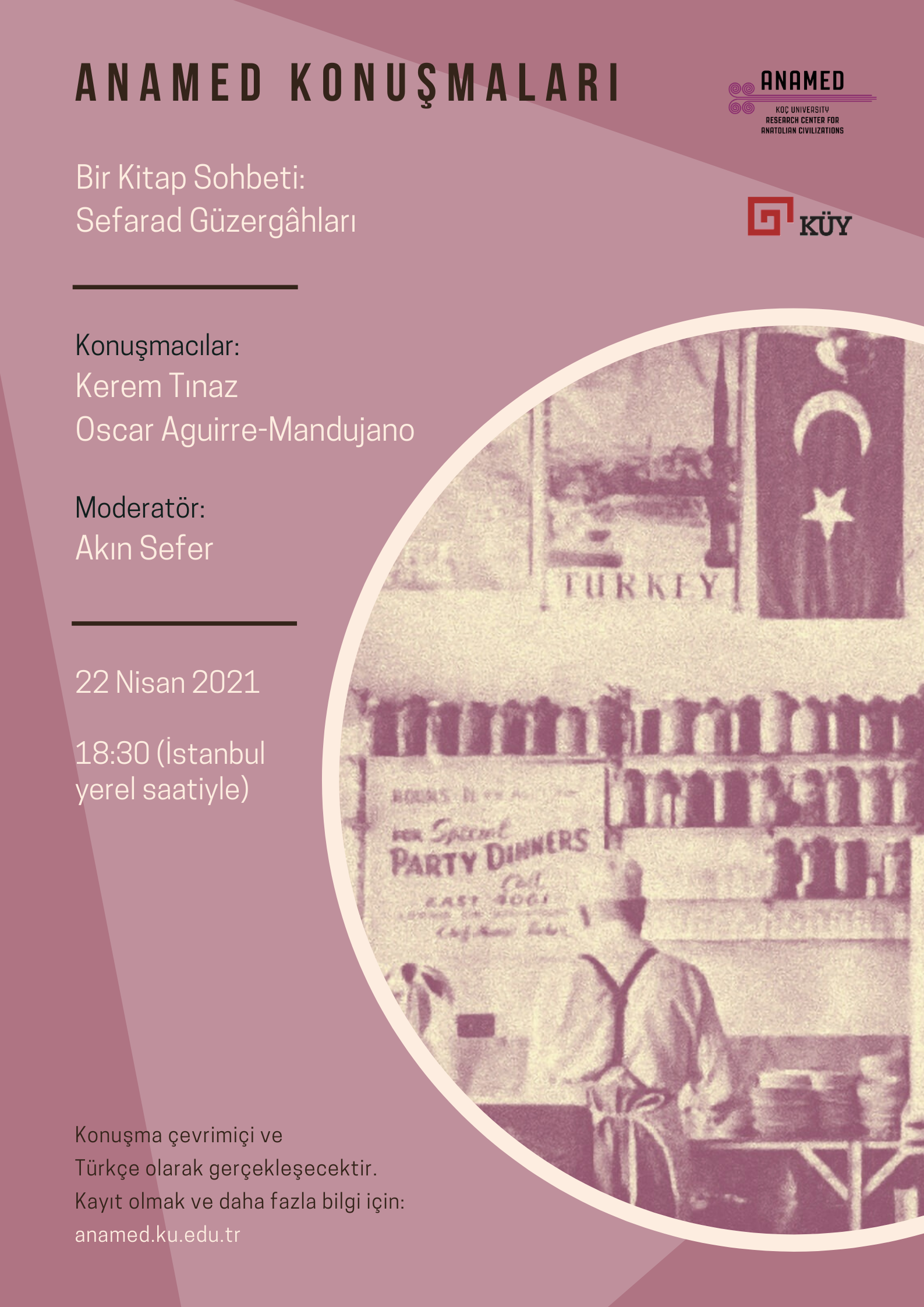 ANAMED Kitap Sohbeti: Sefarad Güzergâhları