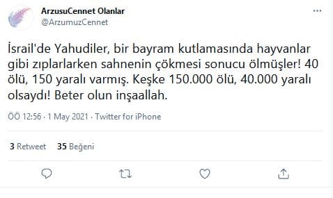İsrail’de Lag BaOmer Kutlamalarındaki İzdiham Üzerinden Antisemit Mesajlar – Serdar Korucu