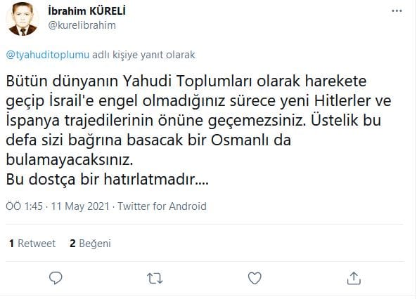Türk Yahudi Toplumu’nun Mesajına Antisemit Yanıtlar – Serdar Korucu