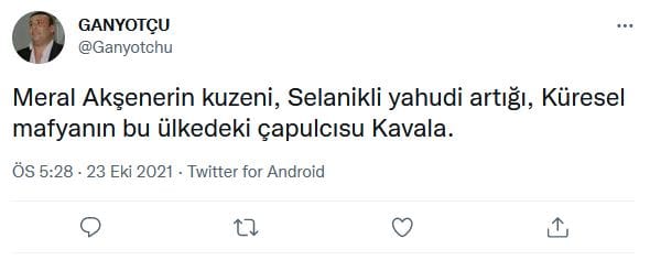 #OsmanKavala Üzerinden Antisemit Mesajlar – Serdar Korucu
