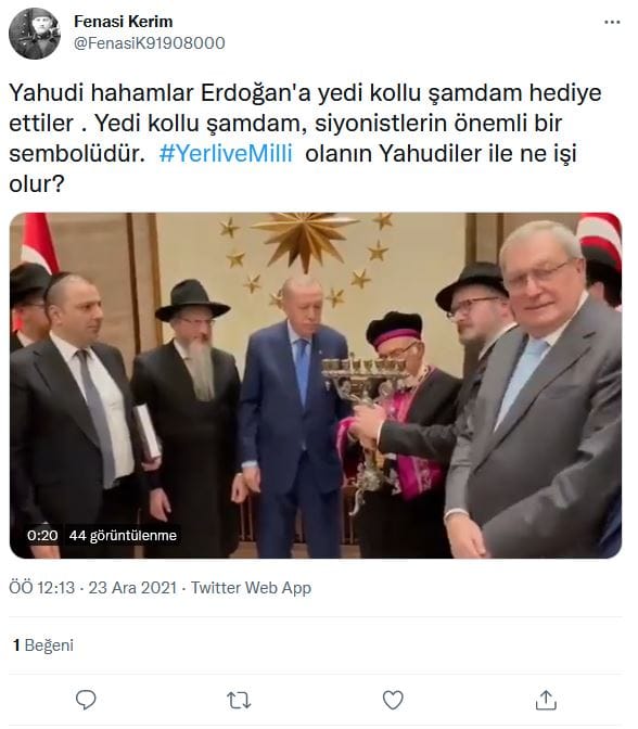 Beştepe’deki Görüşme Üzerinden Antisemit Mesajlar – Serdar Korucu