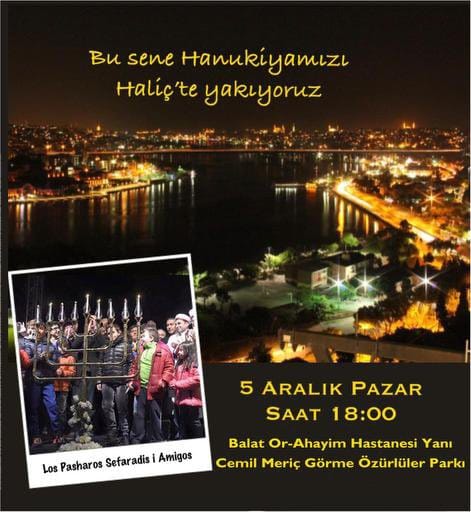 Hanuka Son Gecesinde Balat’ta Kutlanıyor