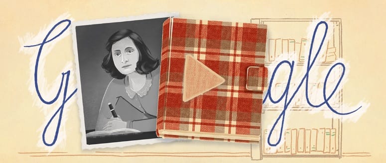 Anne Frank, Google’da Doodle ile anıldı