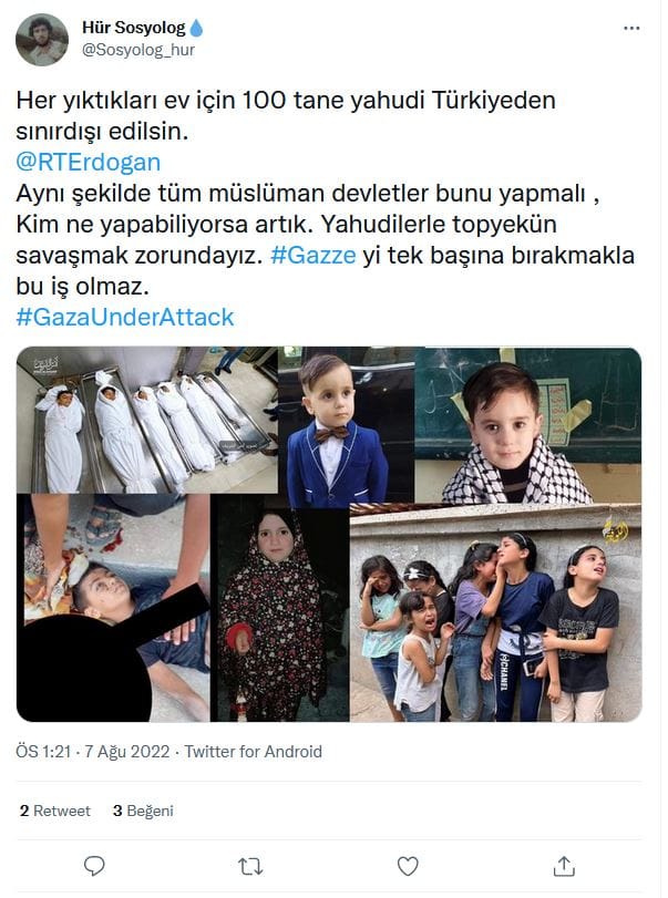 #Gazze Üzerinden Antisemit Mesajlar – Serdar Korucu