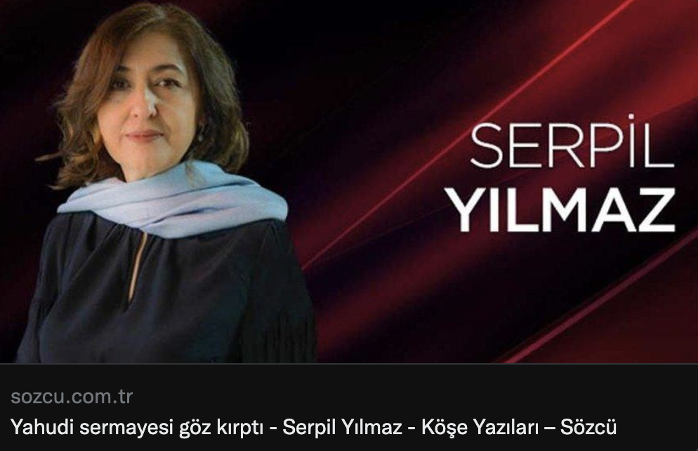 Sözcü’de ‘Yahudi Sermayesi’ Odaklı Komplo Yazısı