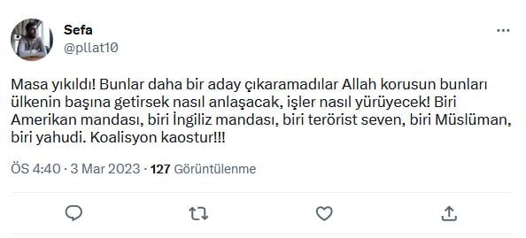 Meral Akşener ve Altılı Masa Üzerinden Antisemit Mesajlar – Serdar Korucu