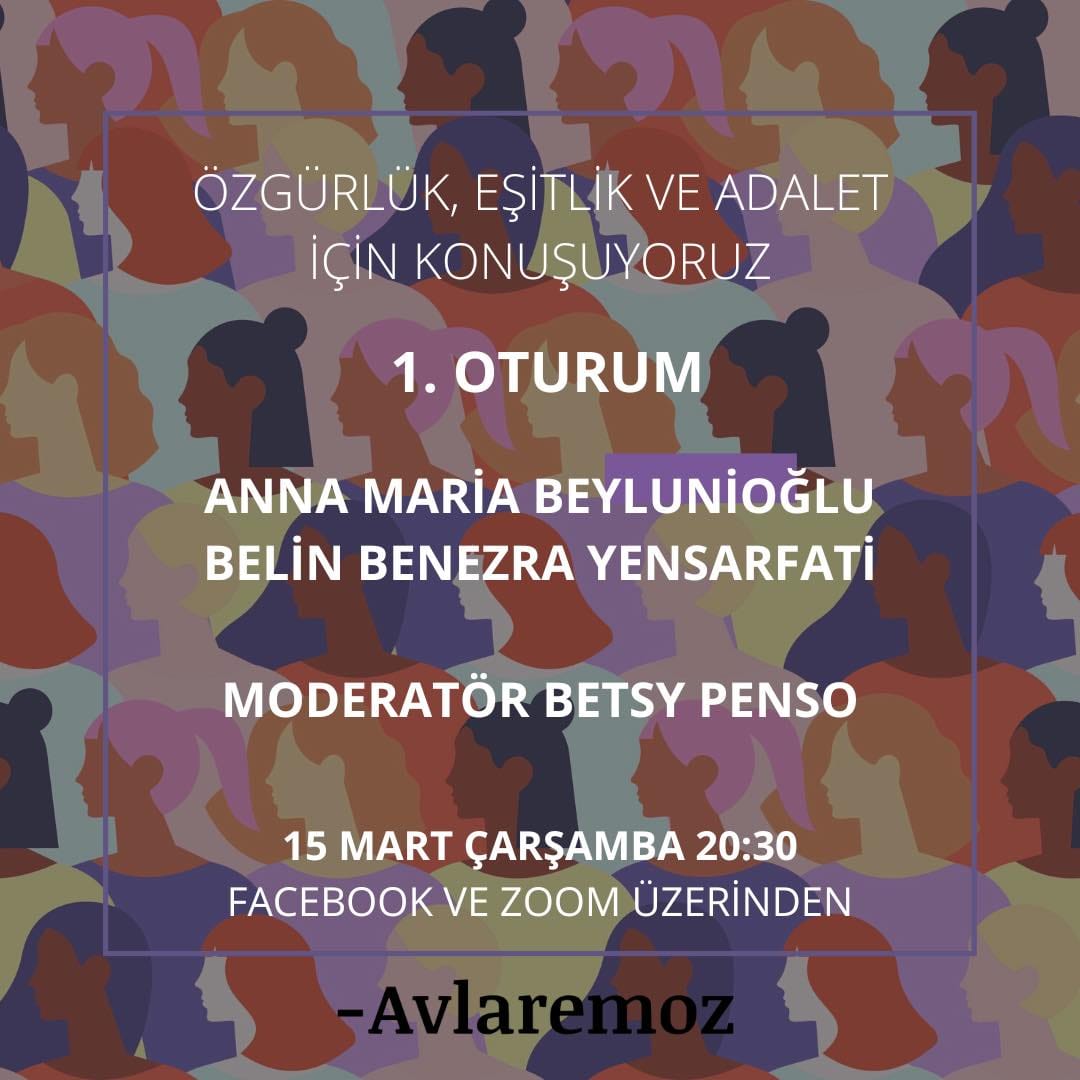Çevrimiçi Panel 1. Oturum: Özgürlük, Eşitlik ve Adalet için Konuşuyoruz