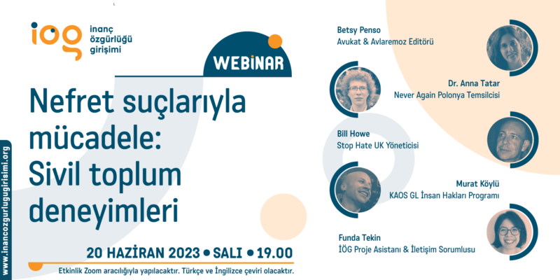 Bugün: Nefret suçlarıyla mücadele sivil toplum deneyimleri webinarı