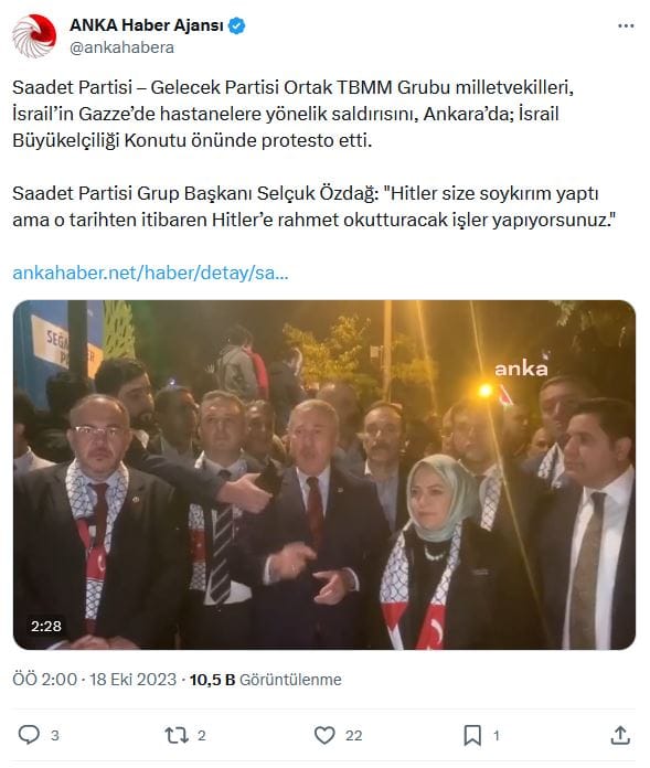 Hastane Saldırısı Üzerinden Antisemit Mesajlar – Serdar Korucu