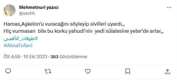 Aşkelon Üzerinden Antisemit Mesajlar – Serdar Korucu
