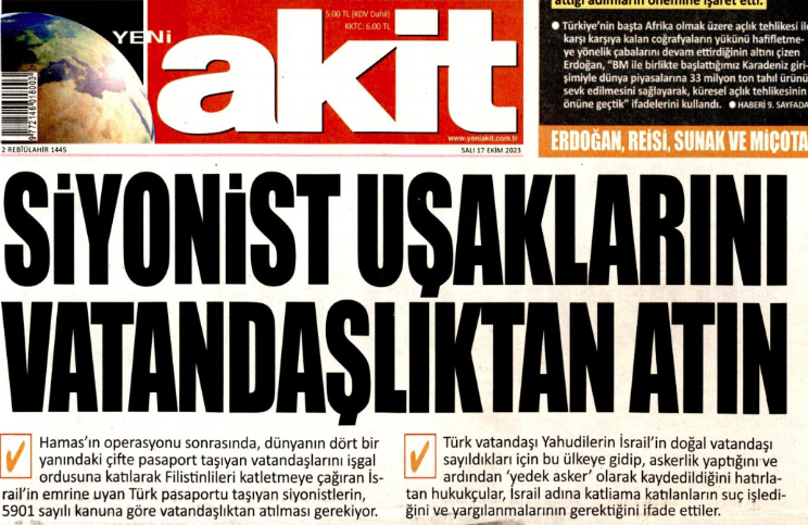 Türkiye’deki Yahudiler ve İsrailliler endişeli