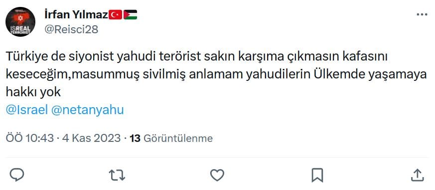 #Netanyahu Üzerinden Antisemit Mesajlar – Serdar Korucu