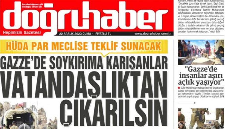 HÜDA PAR’ın yasa teklifi Türkiyeli Yahudiler üzerindeki baskıyı artırır