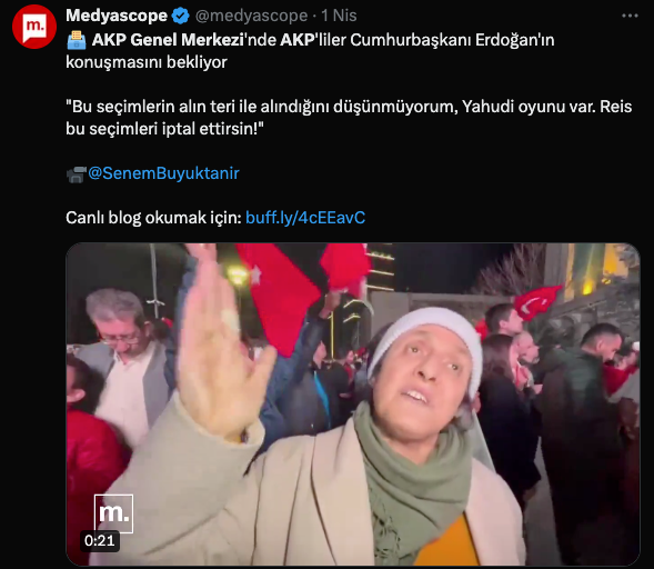 AKP’li seçmen: ‘Bu seçimlerde Yahudi oyunu var’