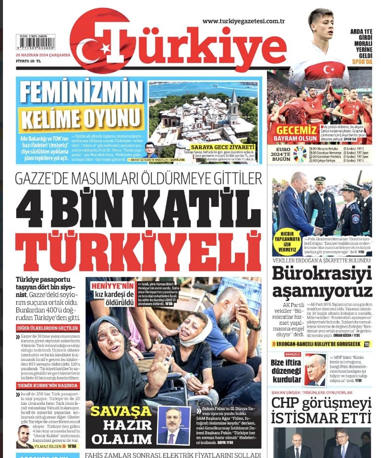 Türkiye Gazetesi’nde atış serbest…